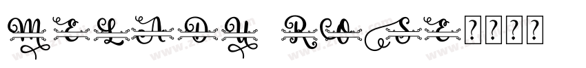 meladu rose字体转换